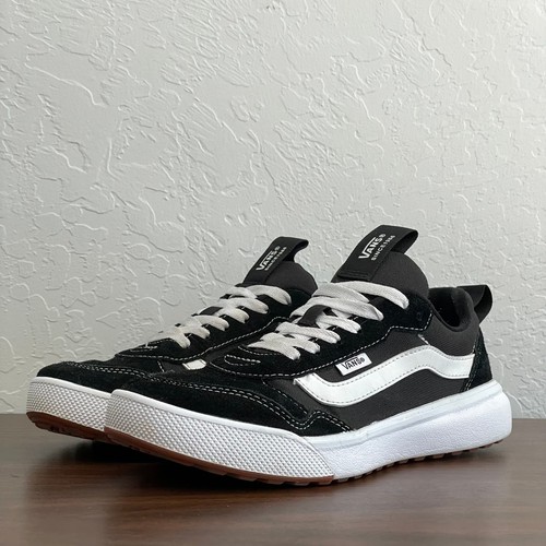 VANS Range EXP Mens 7 (W's 8) Black/White Suede Casual Skate Sneakers Outdoor - Picture 2 of 11