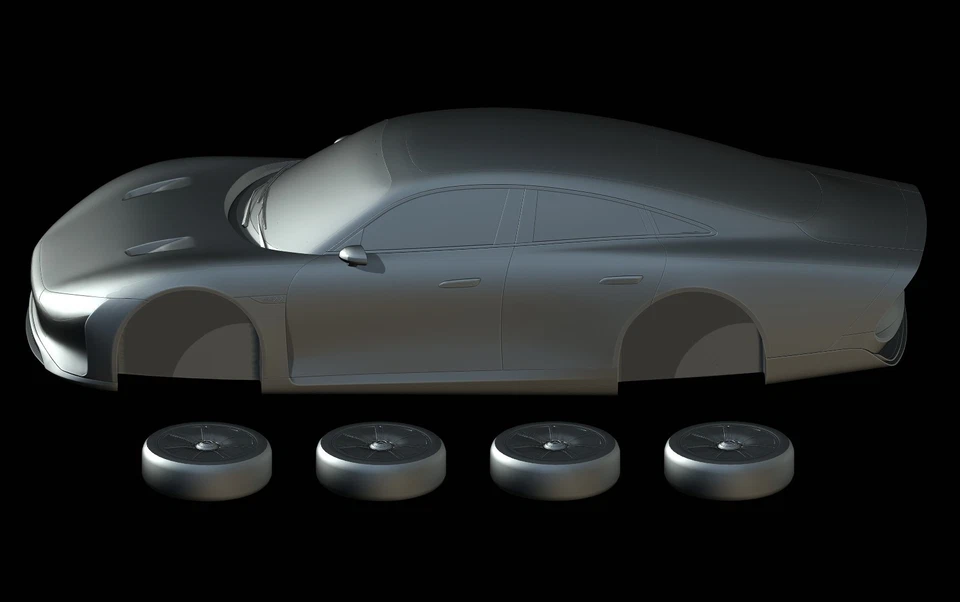 STL File - Mercedes-Benz Vision EQXX (2022) - 3D Print 1/87 64 43 32 24 18 - Image 2 of 4