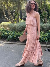 Brand New Poppyfield Flowery Max Dress in size small (UK 8- 10)