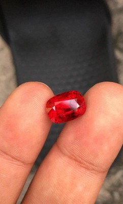Natural Red Ruby 10 Ct+ Flawless Burma Cushion Cut AA+ Loose Gemstone Certified