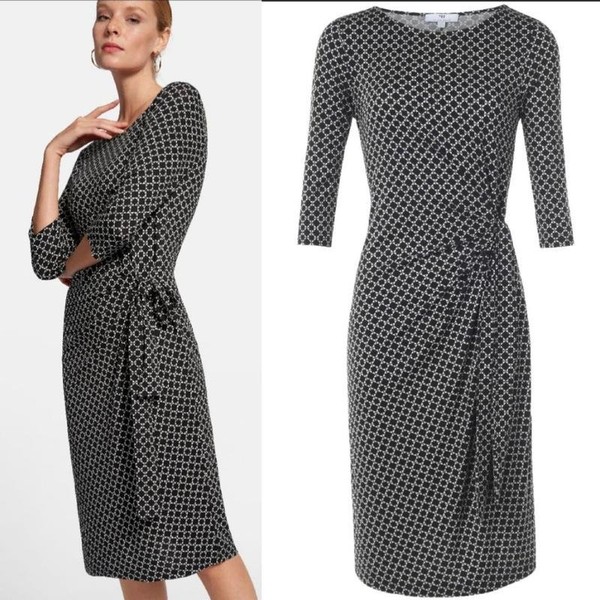 Women Peter Hahn Dress Black Viscose 38