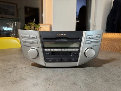 86120-48200 LEXUS RX300 RX350 RX400H RADIO CD CHANGER TAPE PLAYER RHD A1402 - Image 1 of 4