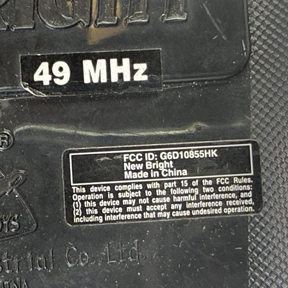 New Bright RC 49MHz Replacement Remote Control Only G6D10855HK - Image 3 of 4