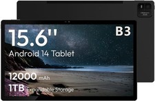 MESWAO 15.6 Inch Android 14 Tablet, 2025 Large Tablet with1080 IPS HD Display Bi