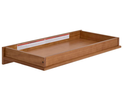evolur Mini Changing Tray in Sedona Solid Wood Dresser Changing Station