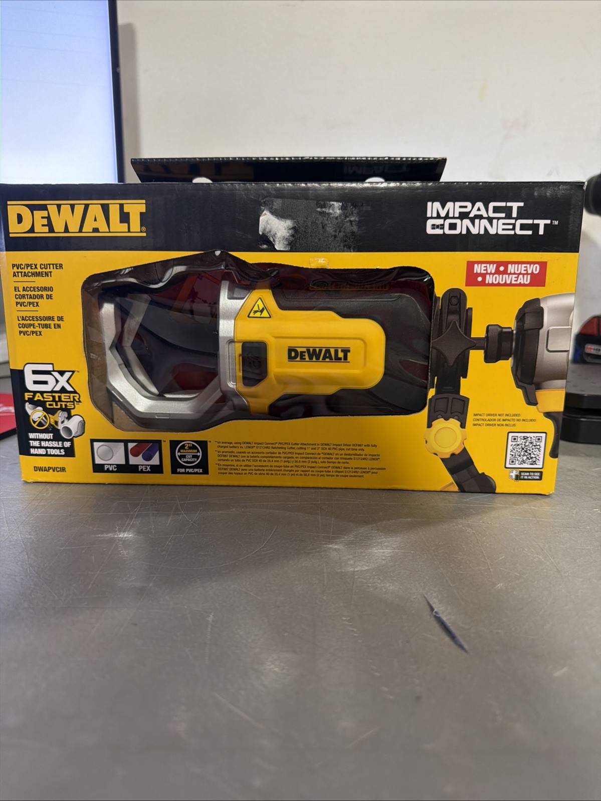 DeWalt DWAPVCIR Impact Connect PVC/PEX Pipe Cutter Attachment NEW