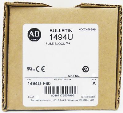 ALLEN-BRADLEY 1494U-F60 Sicherungsblock Ser.:A -neu/OVP-