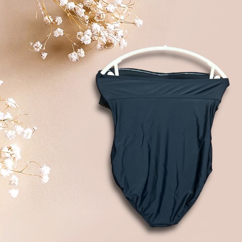 Costume da bagno unico pezzo all'uncinetto nuovo con etichette, XL (16-18), nero, nylon/spandex ($40) - Foto 3 di 5