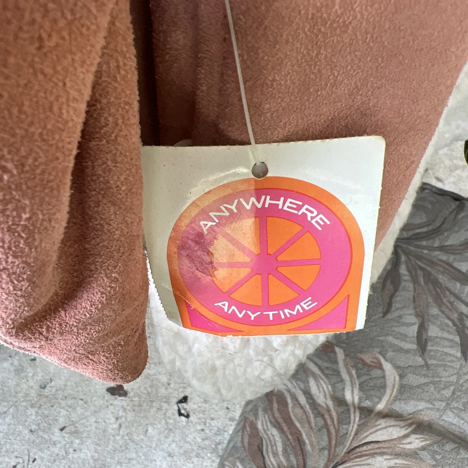 NWT Vintage Ms Pioneer Suede Womens 12 Fleece lined Button Front USA Made Jacket - Image 4 of 4