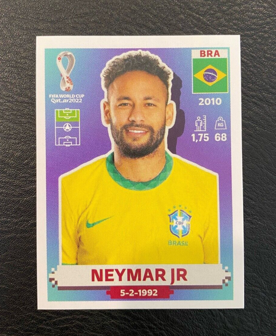 Neymar JR 2022 Panini Qatar World Cup Parallel Sticker BRAZIL