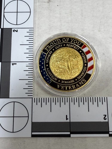 Thank You Veteran for Your Service Honoring All Who Served Challenge Coin - Picture 3 of 3