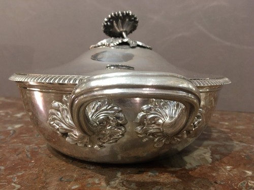 Beautiful Antique French Sterling Silver Vegetable Dish Minerva hallmark 19th C - Picture 6 of 12