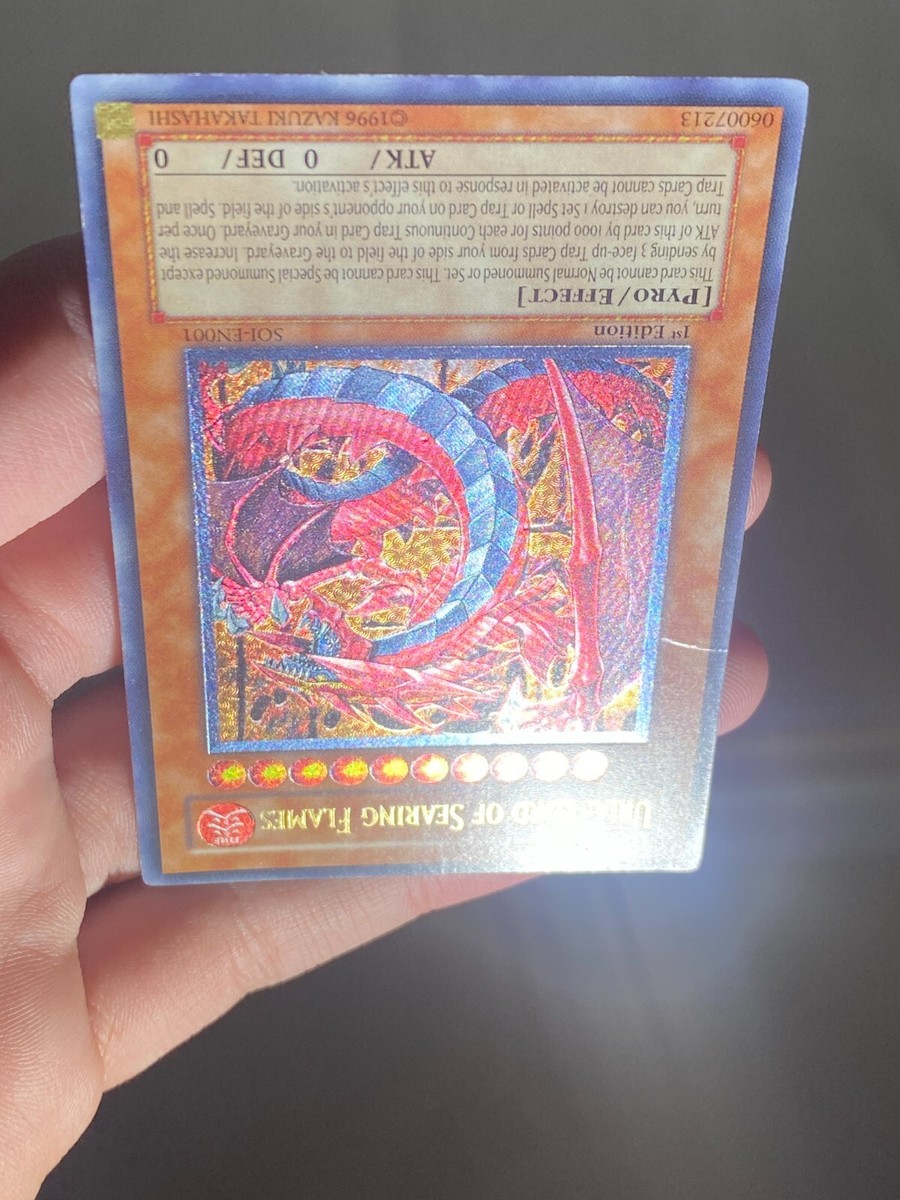 Yu-Gi-Oh! First Edition Ultimate Rare Uria, Lord of Searing Yu-Gi-Oh! First Edition Ultimate Rare Uria, Lord of Searing