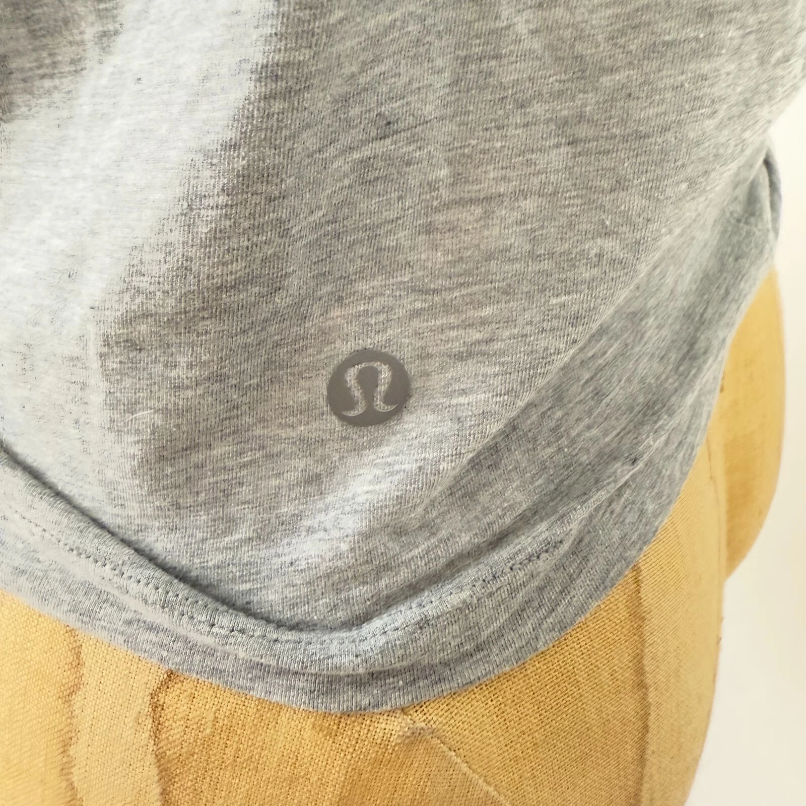 lululemon crescent heathered crop twist front shirt