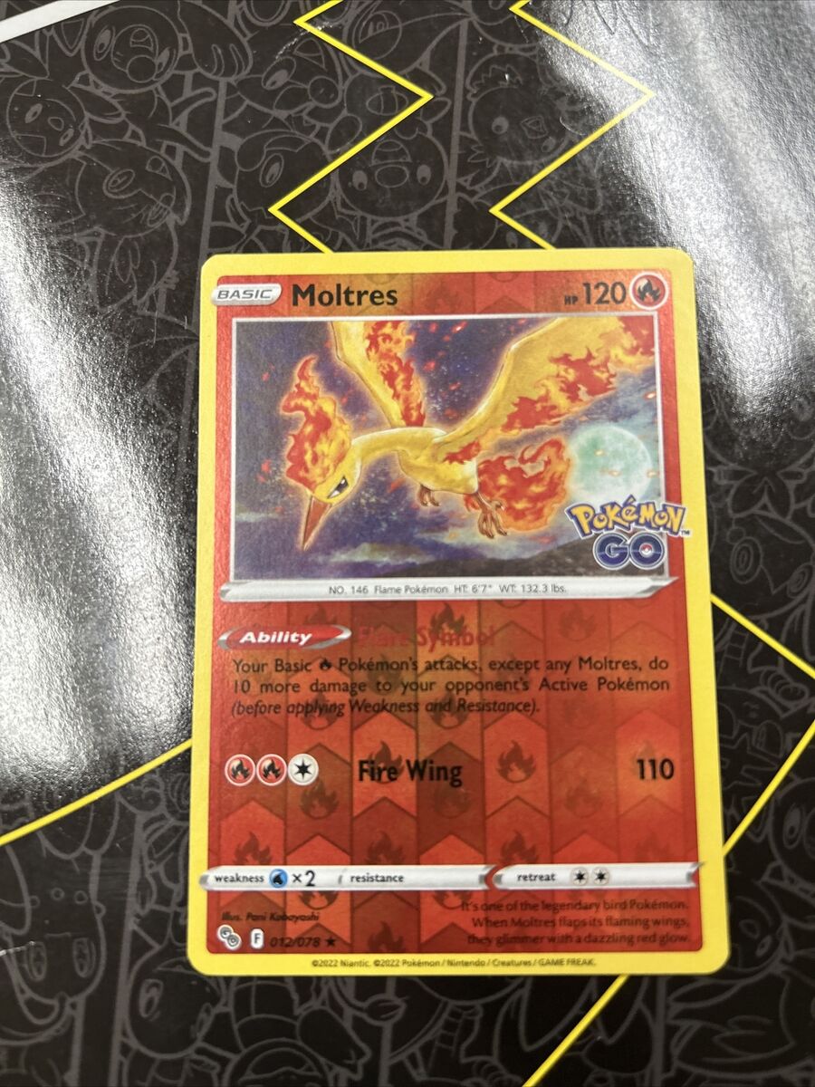 Moltres Reverse Holo #012/078 2022 Sword & Shield Pokemon Go Pokemon C –  CTKollectables