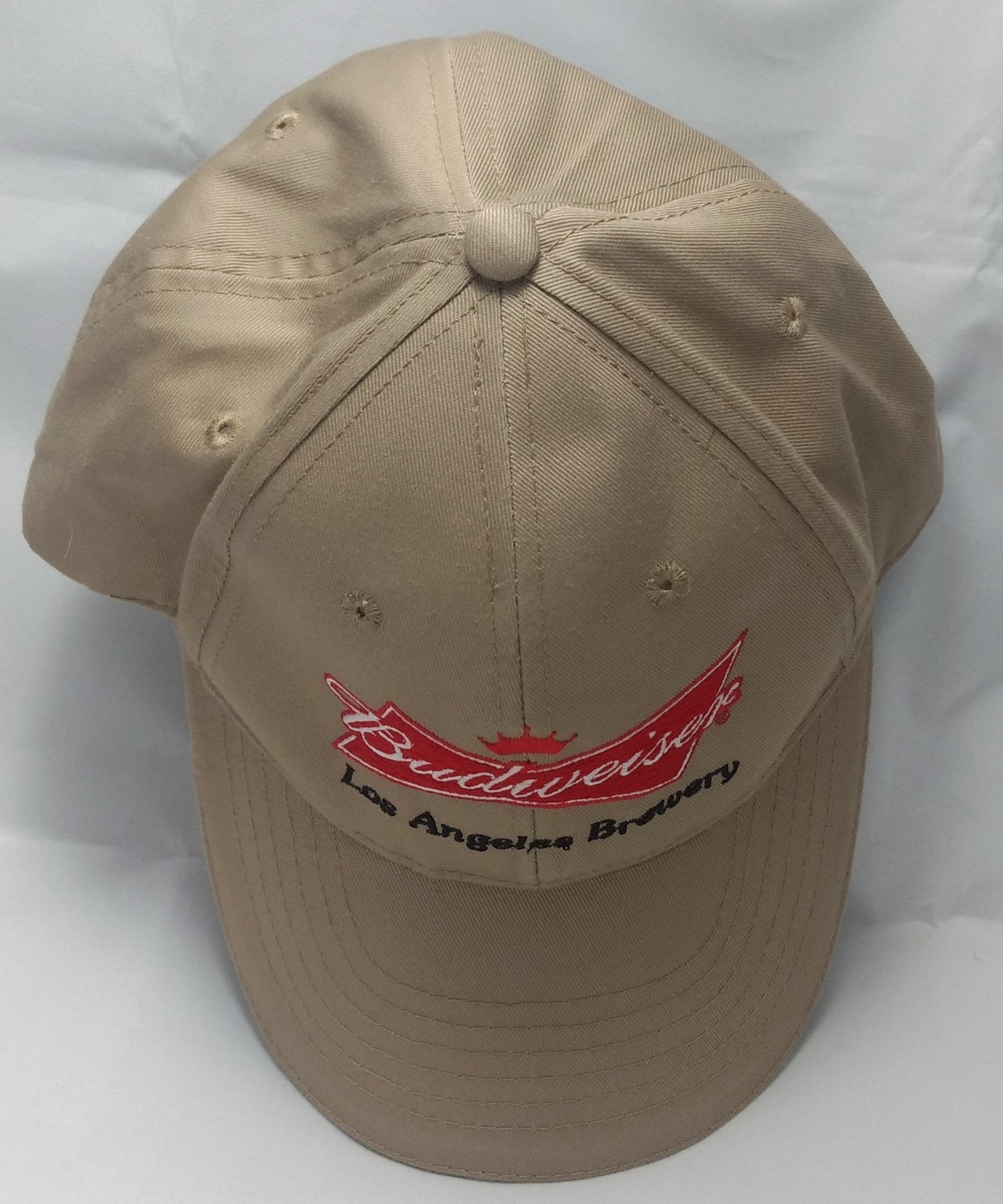 BUDWEISER LOS ANGELES BREWERY hat cap adjustable tan … Gem