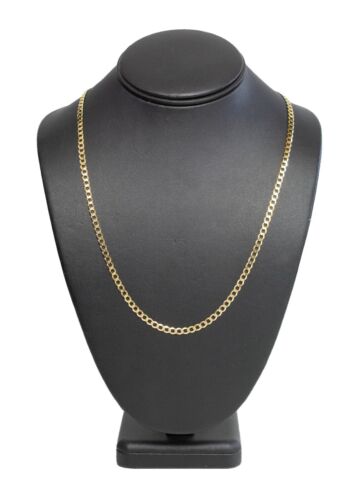 (MA5) 10K Yellow Gold 22" Curb Chain Necklace 10.2 Grams 4 mm