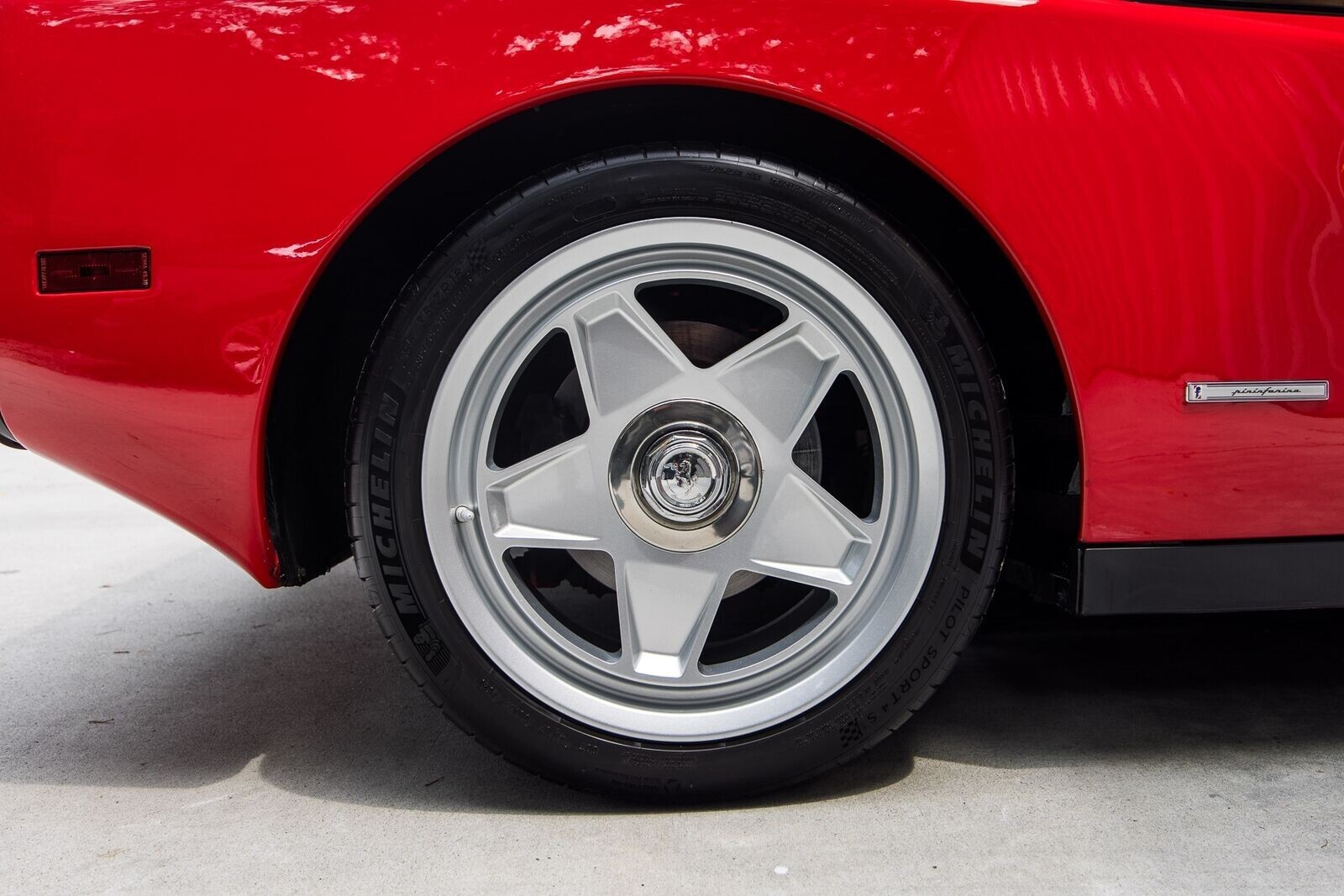 1987 FERRARI TESTAROSSA wheels compare 16 oem spline drive  1986 1985 16" 18" !