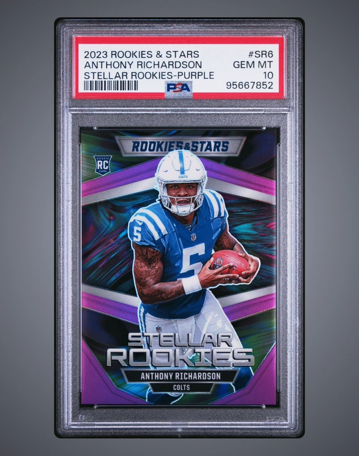 Anthony Richardson Panini Rookies & Stars Stellar Rookies #SR6 Purple