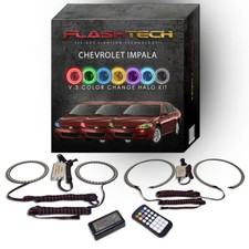 RGB Angel Eye LED Halo kit with RF Remote for 06-12 Chevrolet Impala Headlights