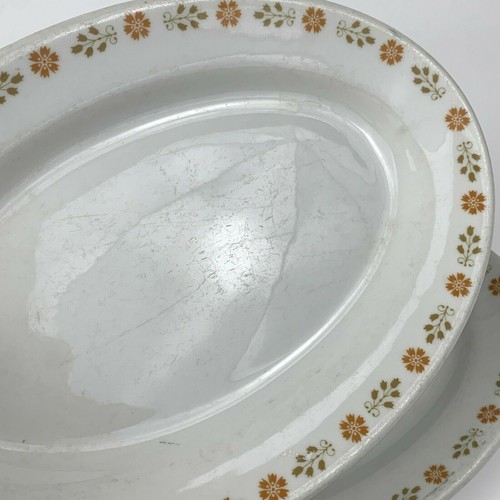 4 Shenango China Rim Rol Wel Roc 1965 Oval Platter Dish Restaurant Ware 9.5x6.5 - Picture 5 of 9