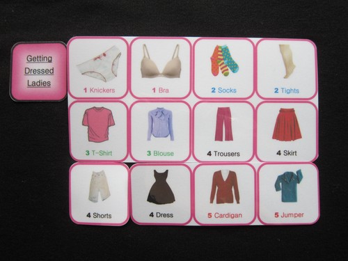 Tarjetas para damas vestirse - pérdida de memoria o habla/autismo/demencia/alzheimers - Imagen 5 de 37