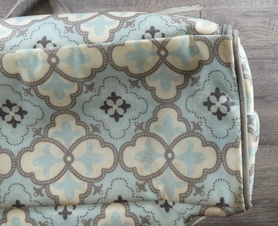 Mochila para fraldas Baby Petunia Pickle Bottom classicamente azul e cinza - Imagem 4 de 4