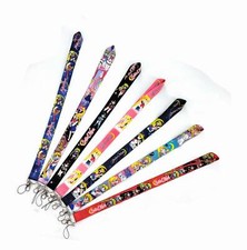 lot new 10pcs anime girl mix Lanyard Mobile Phone ID Card KeyChain Holder