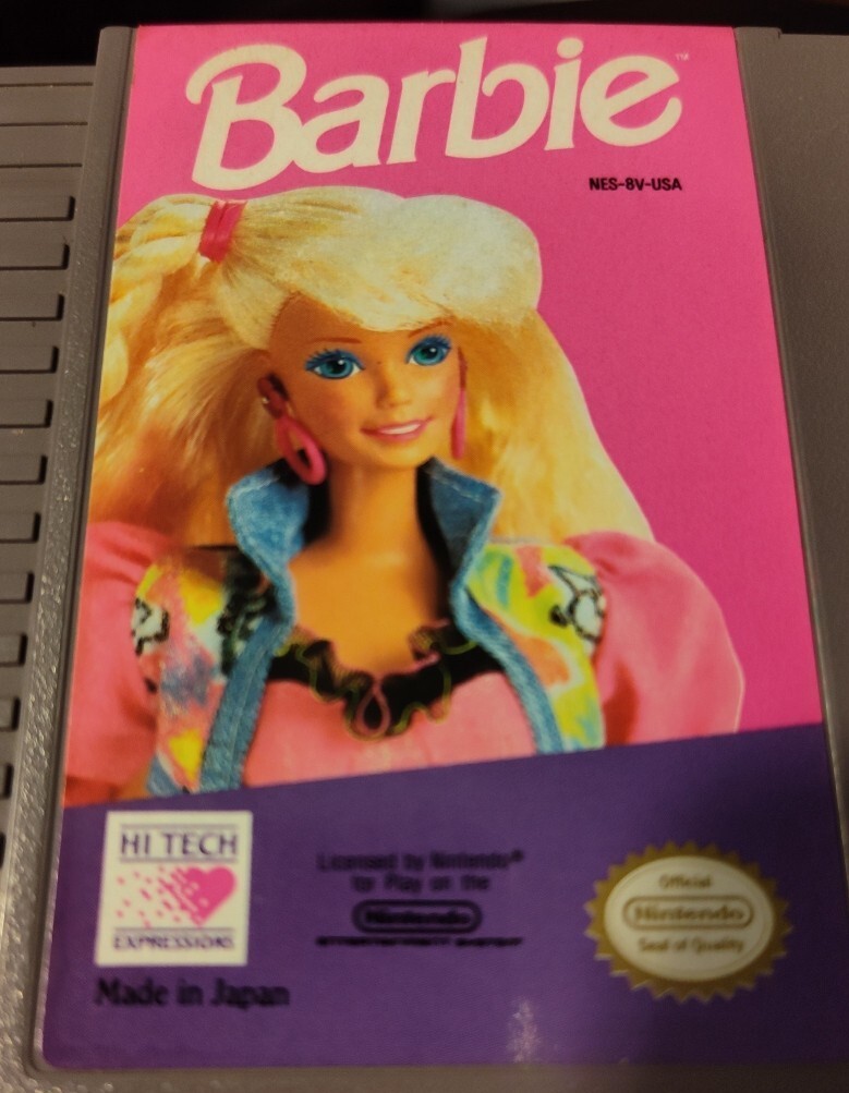 Barbie Nintendo Entertainment NES Video Game 1991 Authentic