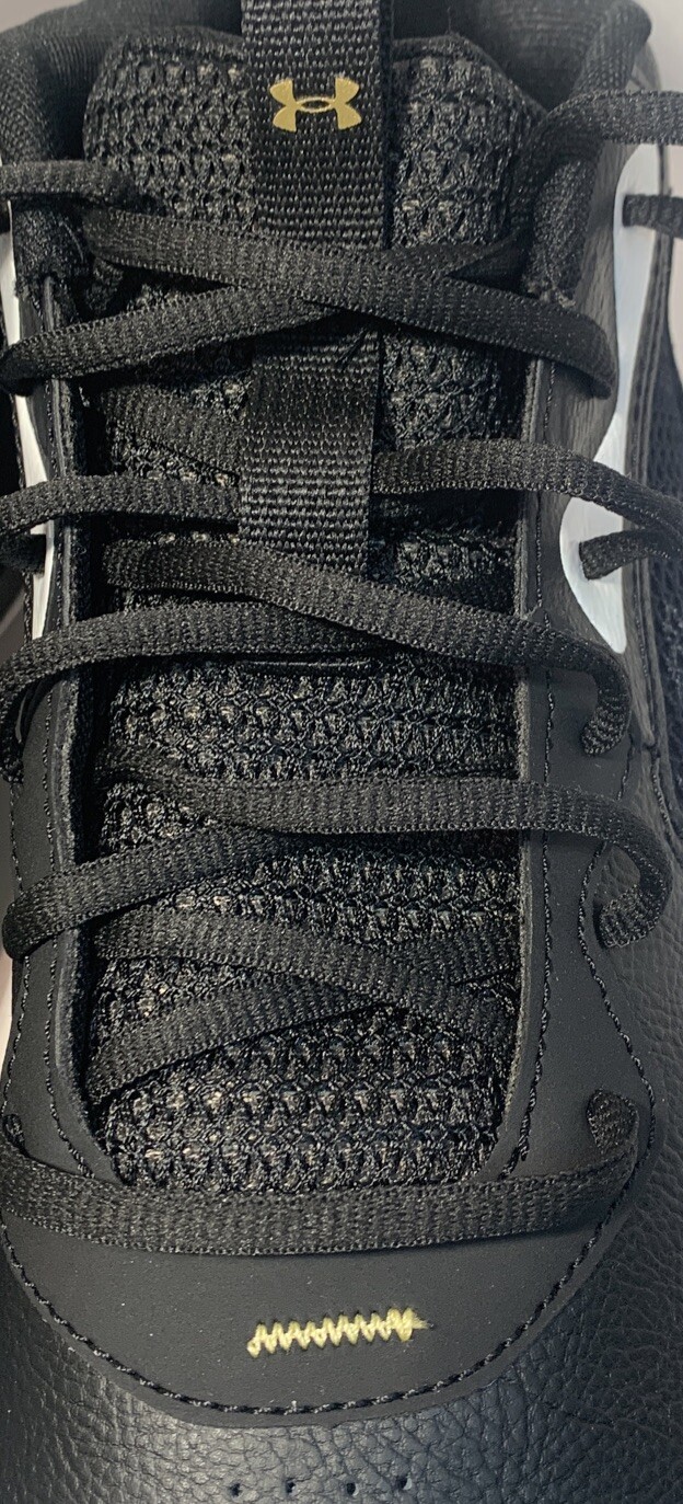 Men's Size 11.5 Under Armour Black Basketball Sneakers UA Lockdown 6 3025616-003