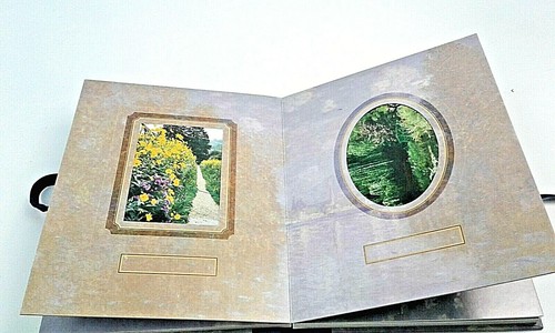 Elegante libro álbum de fotografías de Monet 1998 con corbata de cinta vintage - Imagen 4 de 4