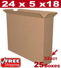 25 - 24x5x18 Cardboard Boxes Mailing Packing Shipping Box Corrugated Carton