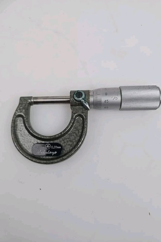Vintage Mitutoyo #103-125 M115 0-25 mm Range 0.01mm Grad Manual Read Micrometer - Picture 6 of 18