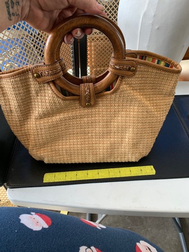 fossil straw purse