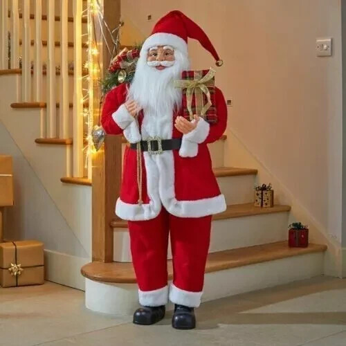 Weihnachten große Weihnachtsmann Deko Figur stehend Vater Ornament 80 cm Deko Xmas - Bild 14 von 24