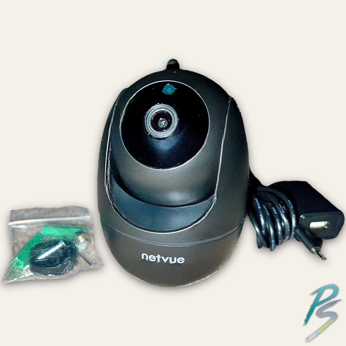 NETVUE Orb Cam Mini, 1080P FHD WiFi Indoor Security Camera, Night Vision