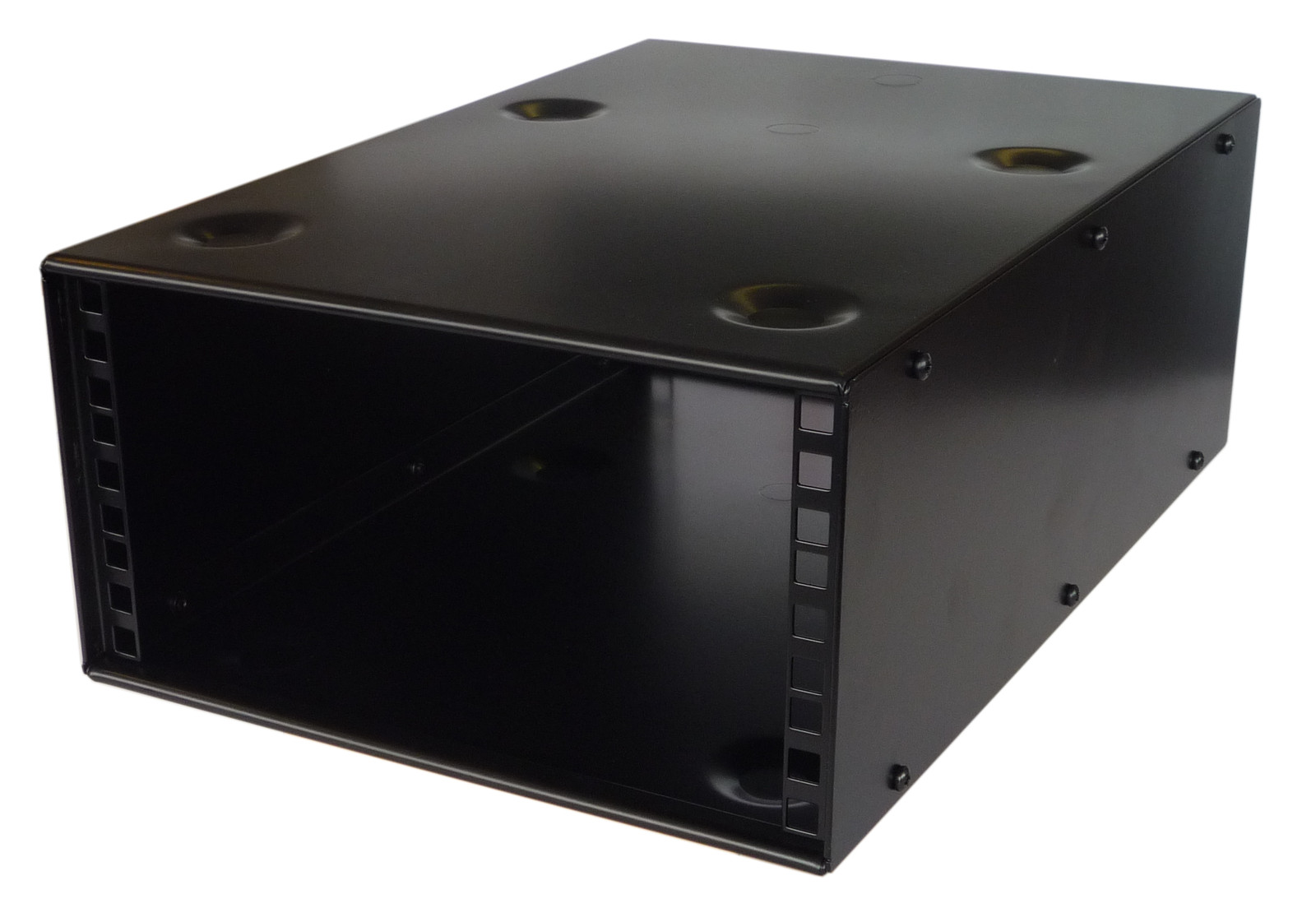 3U Half Rack 10.5 inch  400mm STACKABLE DESK  CABINET  HALF RACK CASE  BLACK