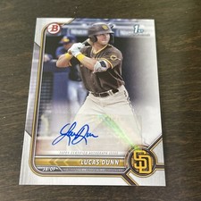 2022 Bowman Lucas Dunn Auto PPA-LD Padres 1st Bowman