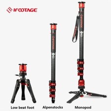 ifootage CB3 C180F-P Carbon Fiber Camera Tripod 180cm Video Monopod K5S Ballhead