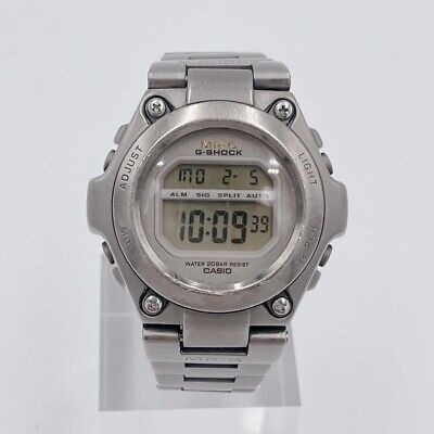 CASIO G-SHOCK MR-G MRG-100t Quartz Silver Tone Digital Men's CASIO G-SHOCK MR-G MRG-100t Quartz Silver Tone Digital Men's