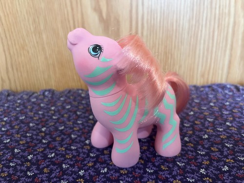 Vintage G1 My Little Pony - Pony Friends - Zig Zag the Zebra 1987