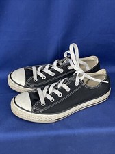 CONVERSE All Star Black Sneakers Girls Boys Size 3 Athletic Casual    blt7m80