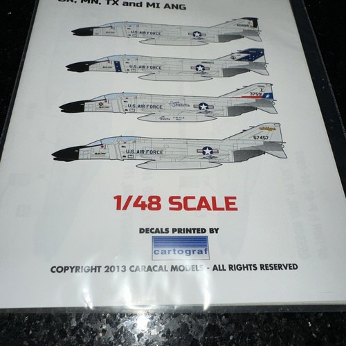 Caracal Models 1/48 decal Air National Guard F-4C/D Phantom Part 1 - CD48035 - Picture 2 of 10