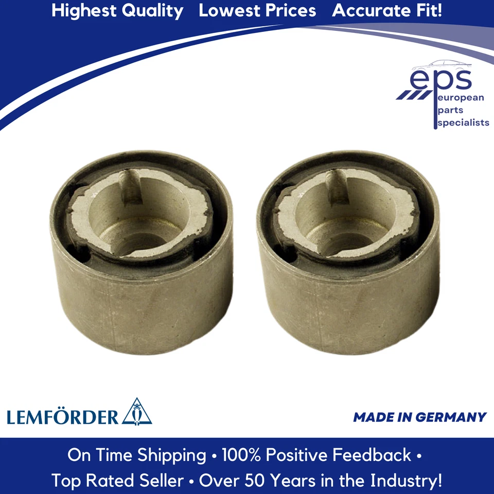 2 Rear Axle Housing to Sub Frame Mount Bushing 1986-95 Mercedes W124 Lemfoerder - Image 3 of 4