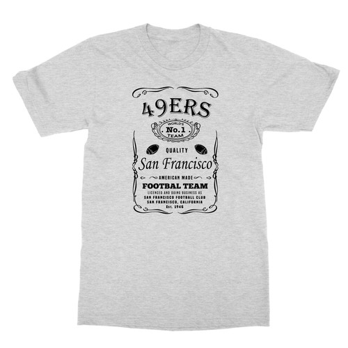 San Francisco 49ers JD Whiskey Jimmy G Bosa Kittle SF Whisky Men's T-Shirt - Picture 6 of 15