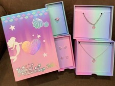 JUSTICE MERMAID TREASURE BOX RING/EARRINGS/BRACELET/NECKLACE JEWELRY SUPER WOW