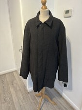 Montana Mens Grey Viscose Zipped Casual Coat Size L