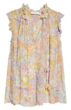 Zimmermann Butterfly Floral Print Top Size 0P AU/ 2P US