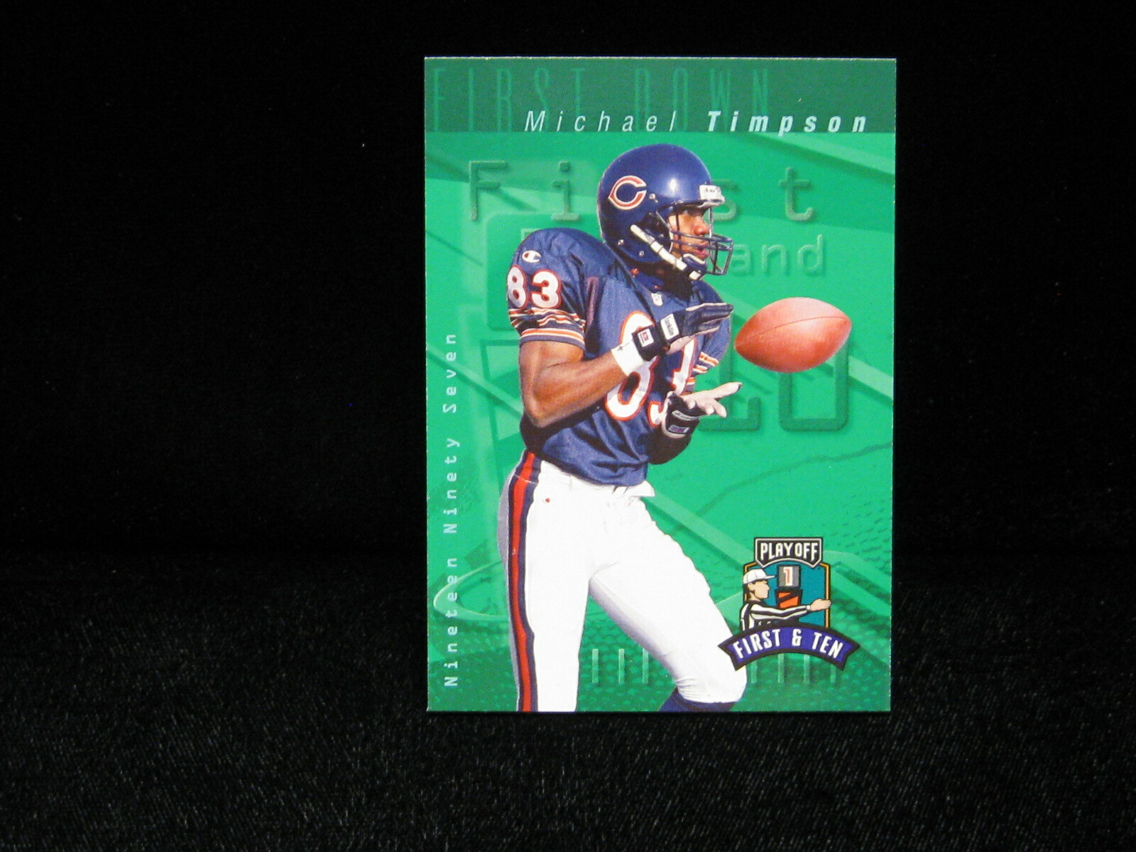 1997 Michael Timpson Chicago Bears "First & Ten"  Playoff  #205