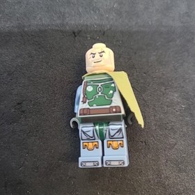 LEGO Boba Fett Minifigure Star Wars sw0396 Head Beard Stubble mini Fig Lot